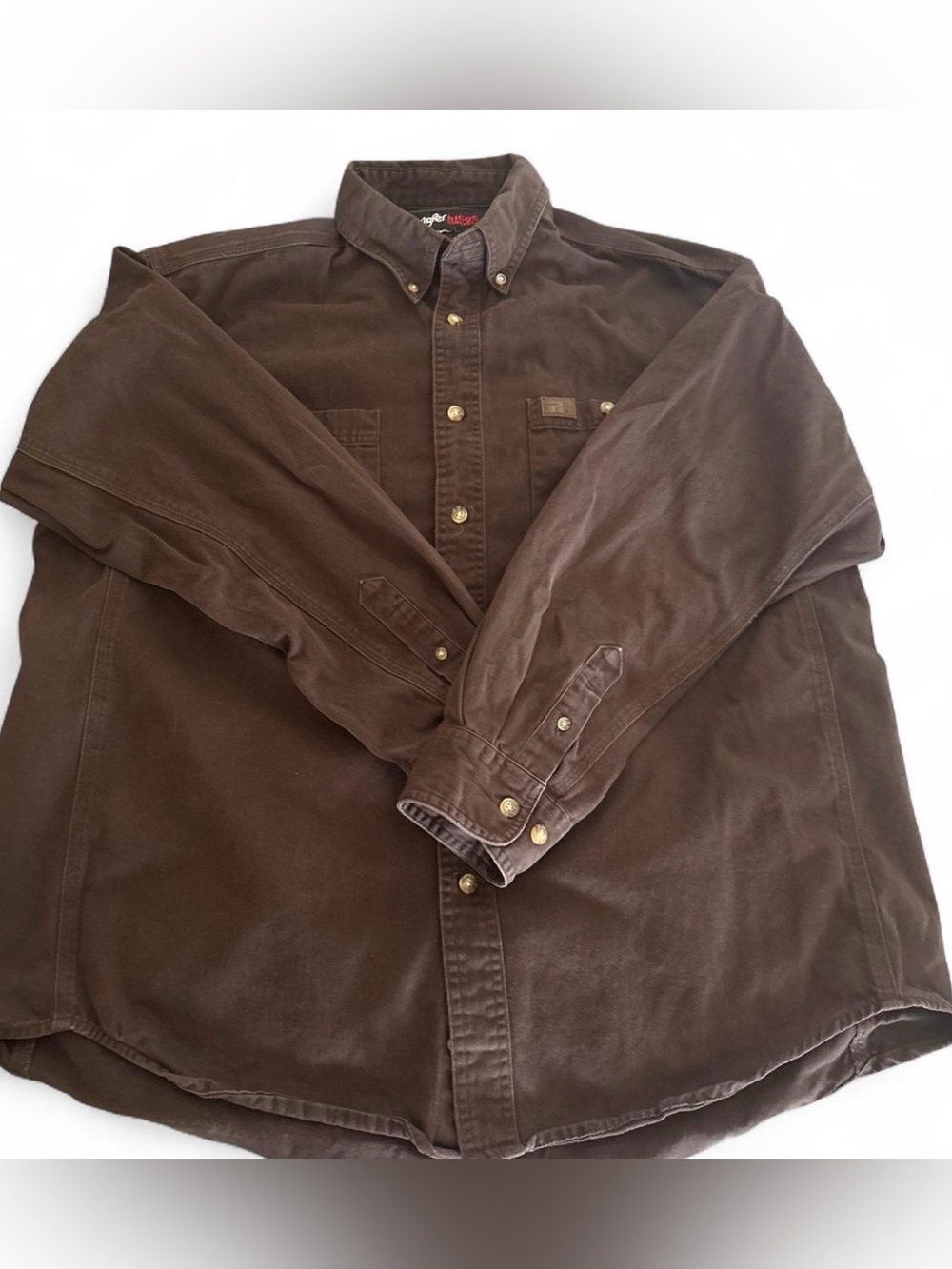 Wrangler RIGGS Workwear button-down shirt brown
